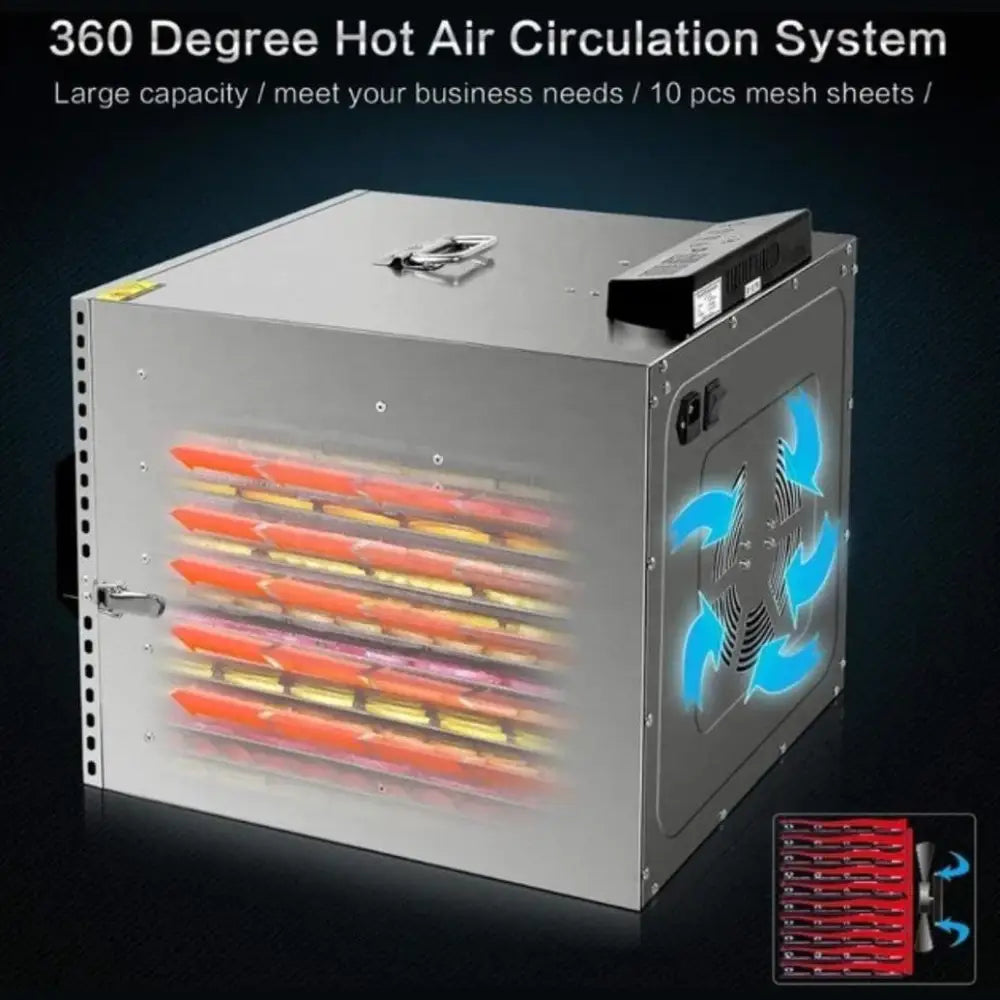 10 trays commercial food dehydrator /food drier