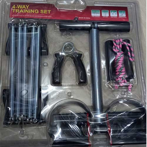 4-Way Resistance Training Set β Full Body Home Workout Kit for Core, Arms, Legs & Back