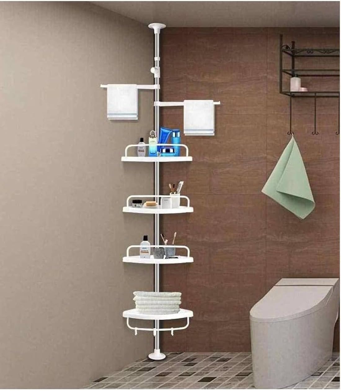 Bathroom Corner Shelf Organiser Stand