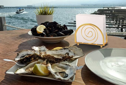 Gold Serviette Holder