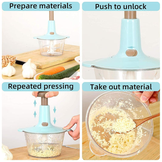 Manual Push-Down Vegetable Cutter β Quick & Effortless Food Prep