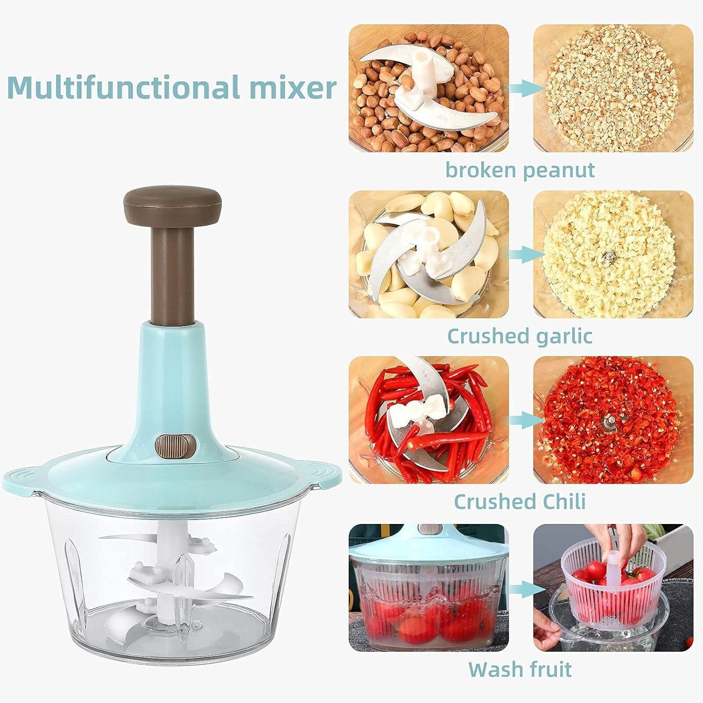 Manual Push-Down Vegetable Cutter – Quick & Effortless Food Prep