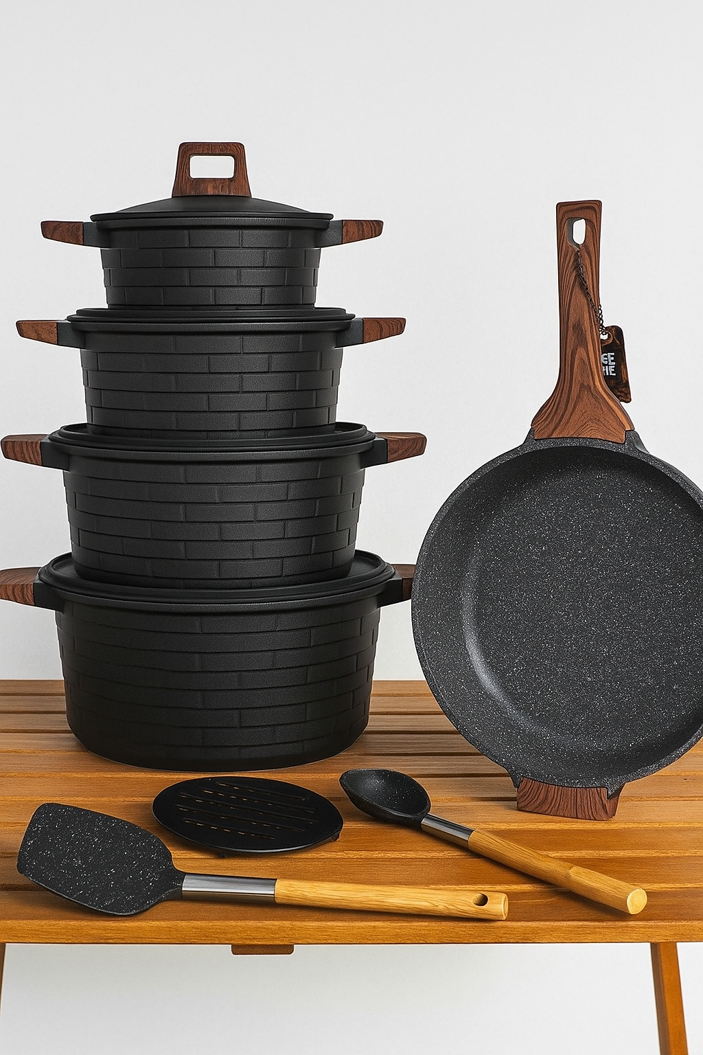 UCC Life Granite Cookware Set β Non-Stick, Induction Compatible