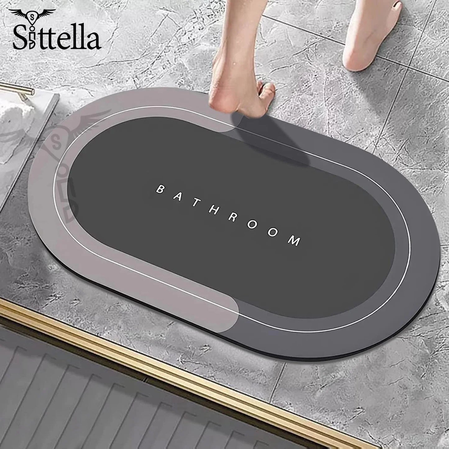 Super Absorbent Antislip Bathroom Mat.
