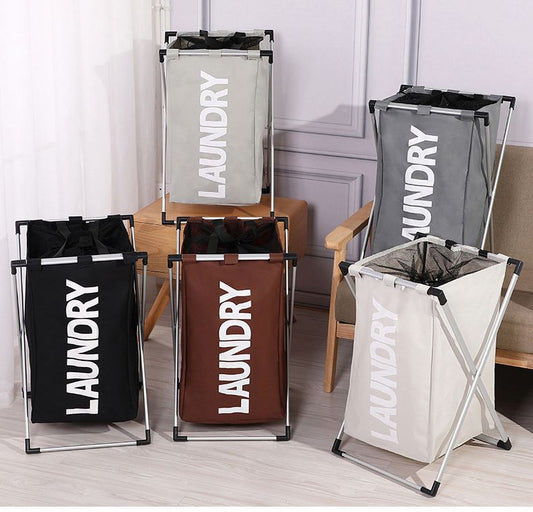 Foldable Laundry Basket with Aluminium Frame