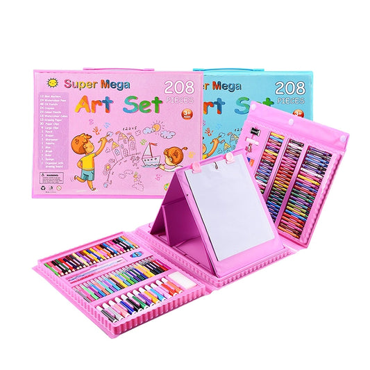 Super Mega 208-Piece Art Set for Kids