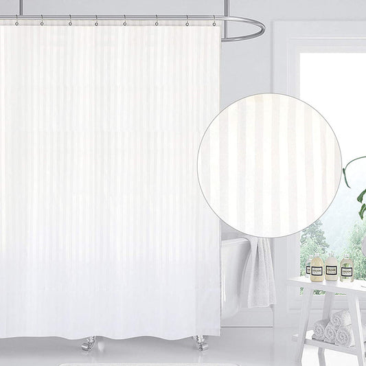 Waterproof Shower Curtain β Stylish, Durable & Easy to Clean(Stripped).