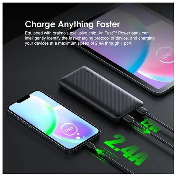 Oraimo Toast 10 Flash Power Bank β Model OPB-P118D Capacity: 10,000mAh