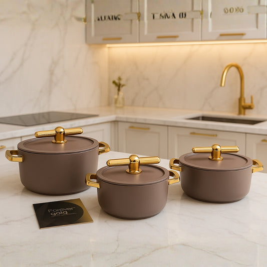 LUXURIOUS Insulated Hotpots Set β Round Design
