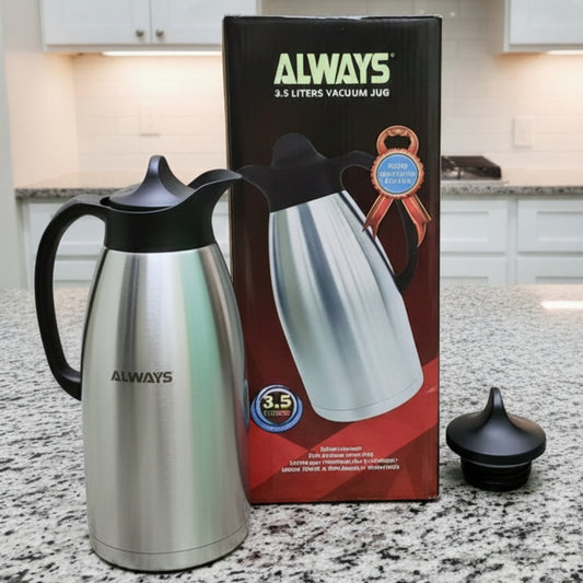 ALWAYS 3.5 Litre Stainless Steel Vacuum Jug