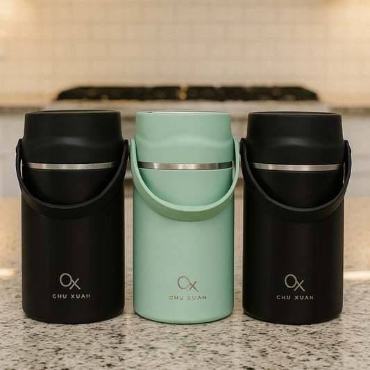 800ml Stainless Steel Food Flask with Spoon