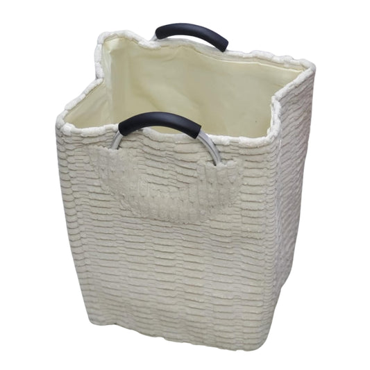 Textured Fabric Laundry Basket with Handles