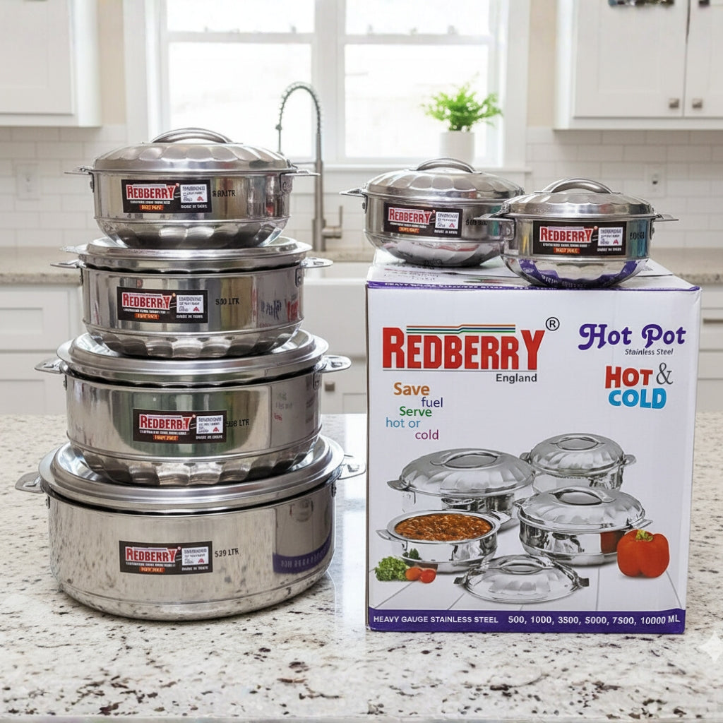 Redberry Stainless Steel Hot Pot Set β 12Pieces serveware