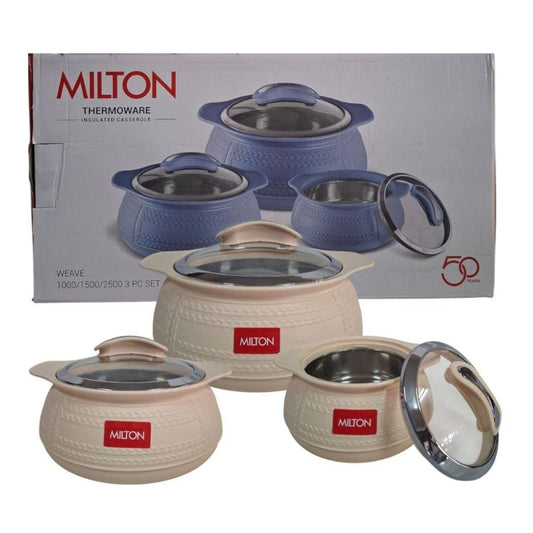 MILTON WEAVE β 3PC INSULATED HOTPOT SET