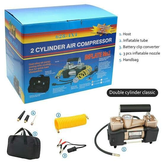 Heavy-Duty 2-Cylinder Air Compressor