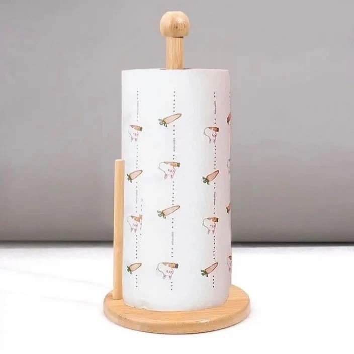 Wooden Paper Towel Holder β Simple & Stylish