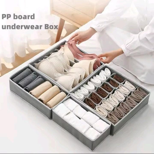 Collapsible Drawer Organizer β Set of 4(Beige)