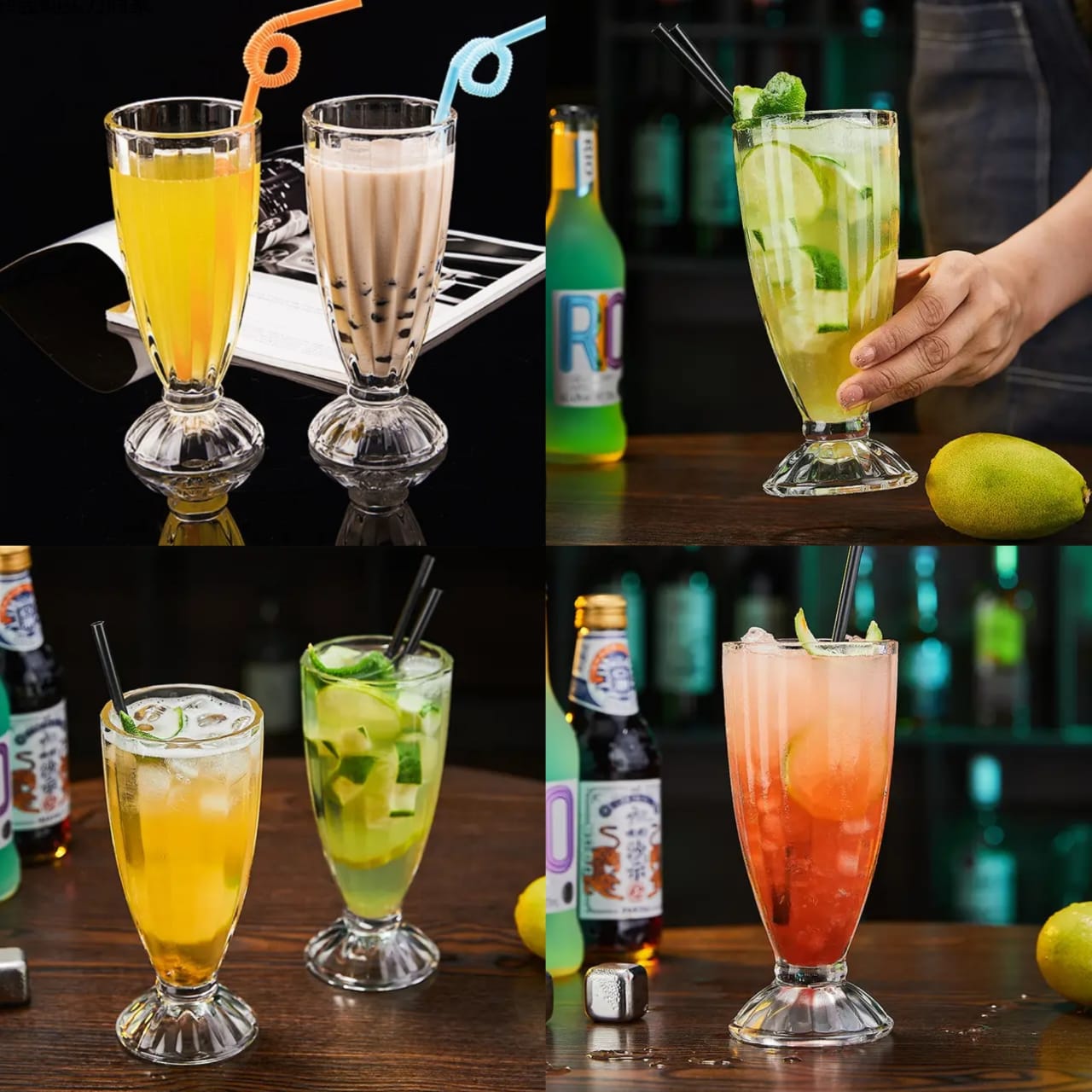Milkshake / Cocktail Glass Set β 6pcs