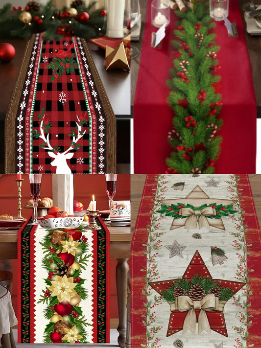 Christmas Themed Table Runners (33×233 cm)