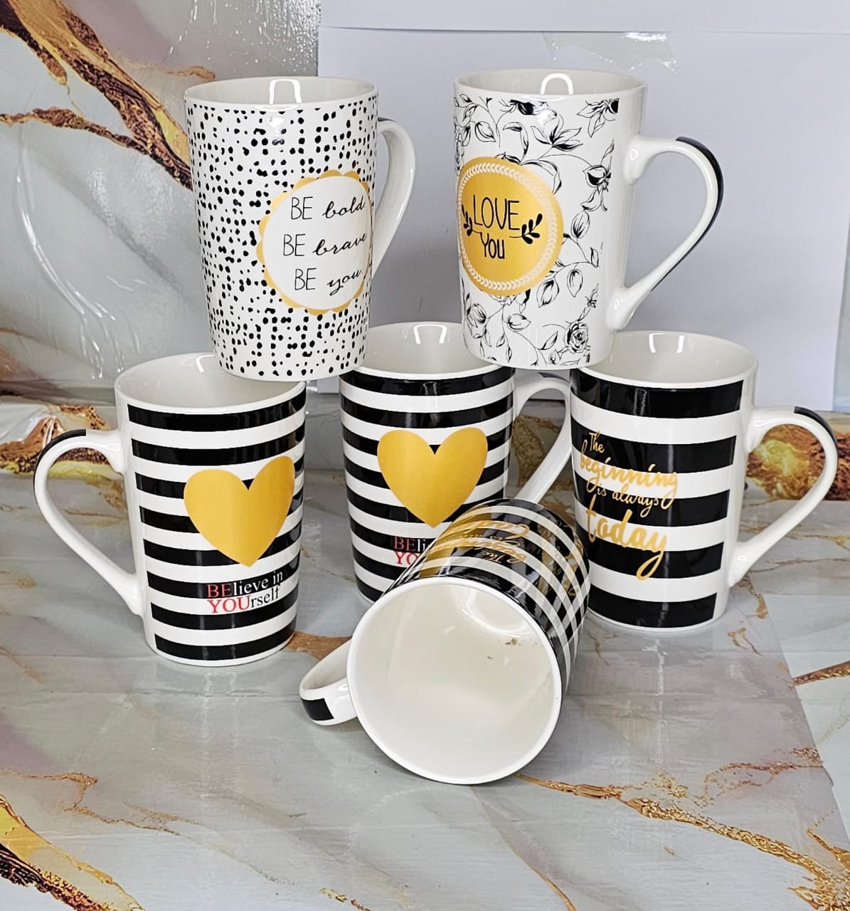 6-Piece Inspirational Mug Set