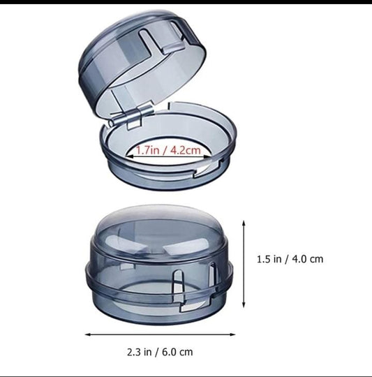 Transparent Heat-Resistant Stove Knob Covers β Child Safety Protectors (4.2cm / 6cm)