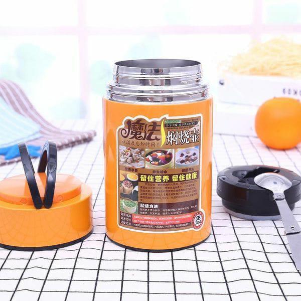 800ml Stainless Steel Food Flask with Spoon