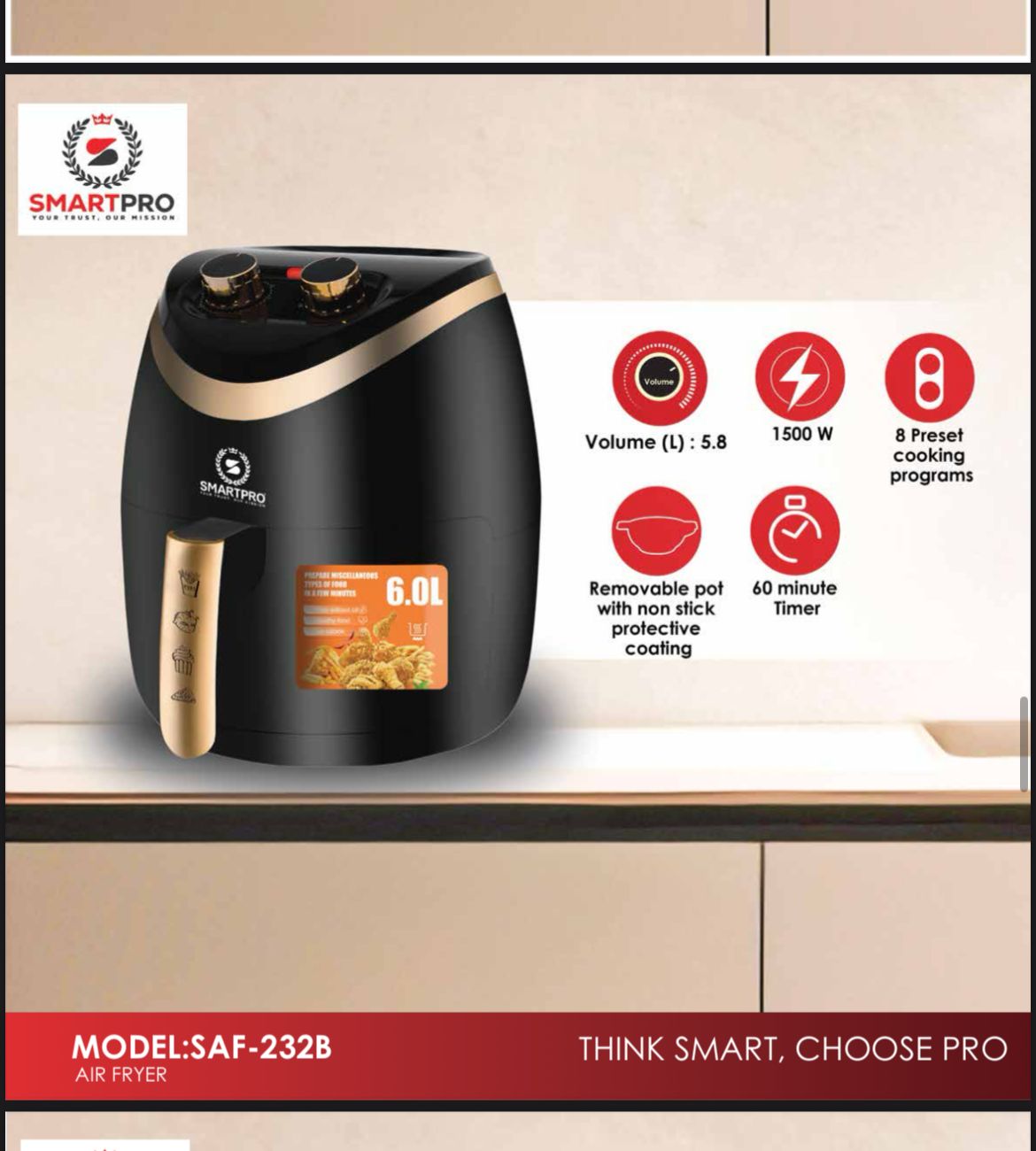 Smart Pro Air Fryer – Healthy Cooking Made Simple