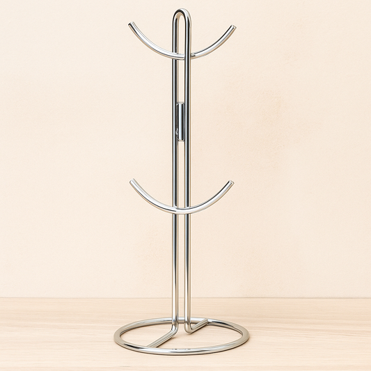 Gold Stainless Steel Cup Holder β Elegant & Durable Drinkware Organizer