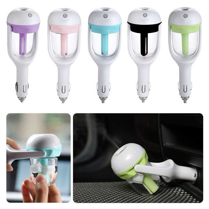 Portable Car Humidifier & Essential Oil Diffuser β Mini Aroma Mist for On-the-Go Comfort