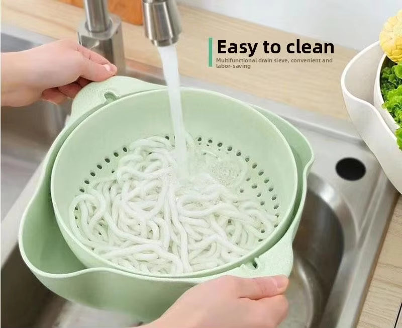 Modern Double Layer Fruit /Vegetable Washing Drainer