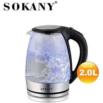 sokany energy saving Electric kettle with LED light