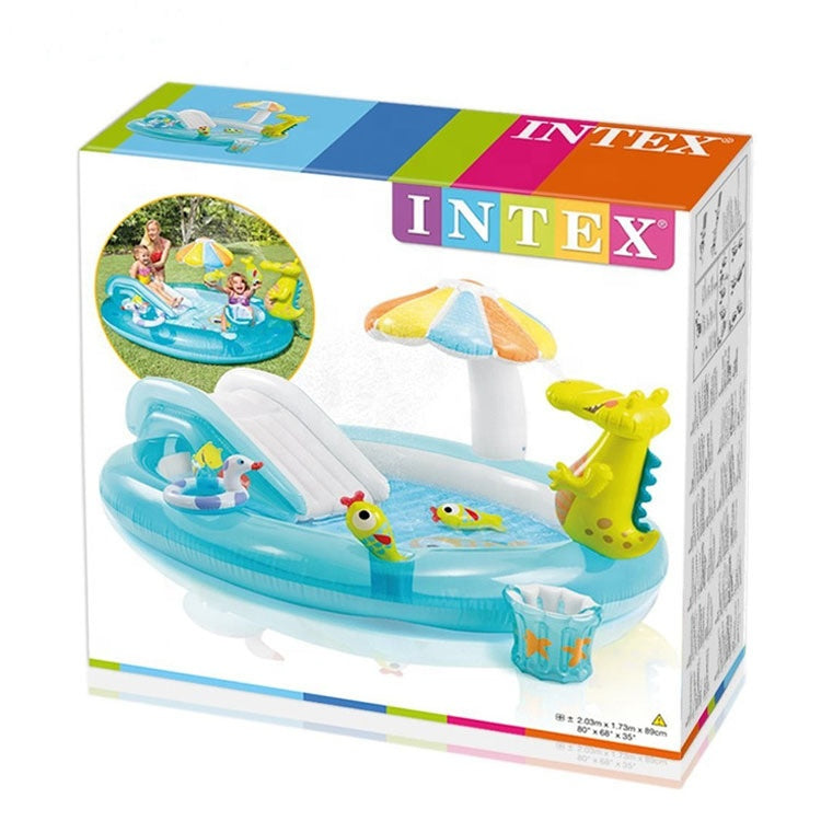 Intex Kids Inflatable Gator Play Center