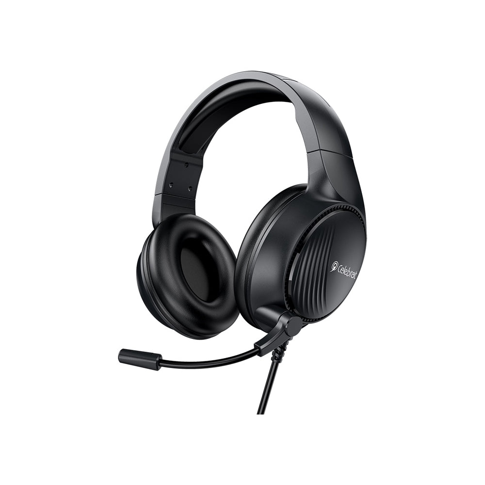 Celebrat GM5 Wired Gaming Headset with RGB Lights – Over-Ear Headphones with Mic for PS4, PS5, PC & Mobile