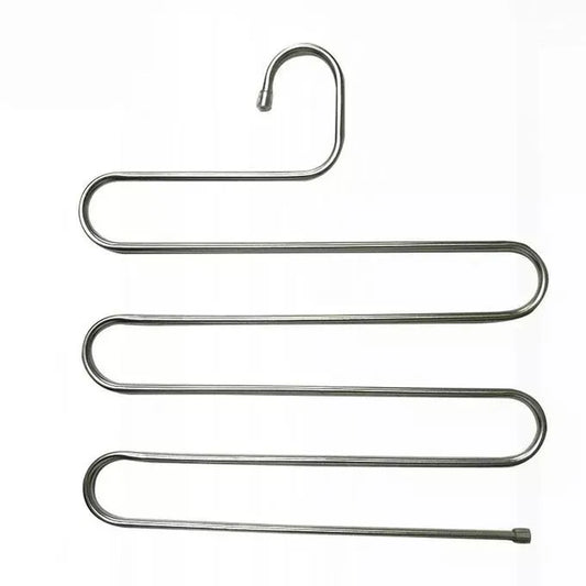 3pcs Multifunctional Stainless Steel Trouser Hanger 5 Layers