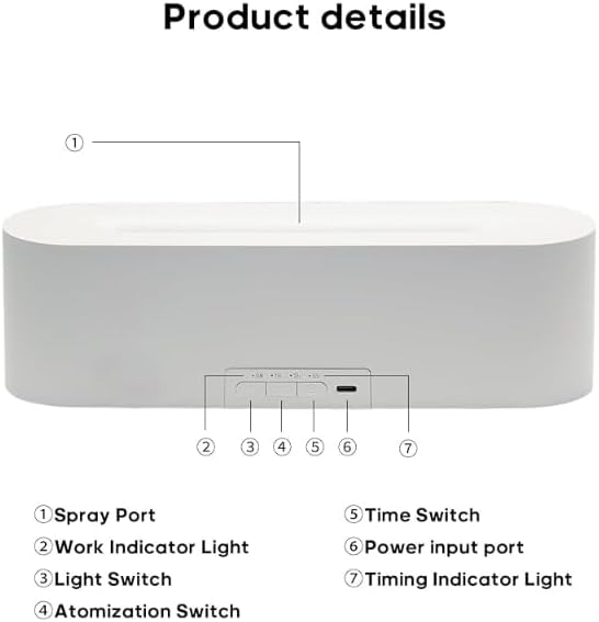 Air Humidifier/Flame Aromatherapy Diffuser Quiet with USB