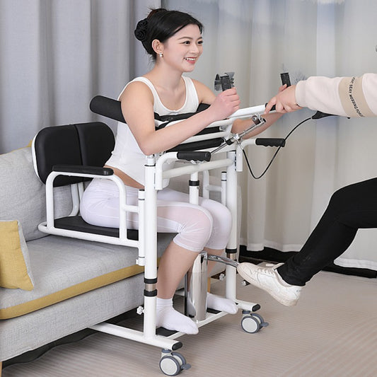 Hydraulic Patient Lift Transfer Chair,Portable Hydraulic Patient Lift Wheelchair for Home Transfer Nursing Chair Lifter 180Β° Split Seat Cushion Bathroom Bedside Commode