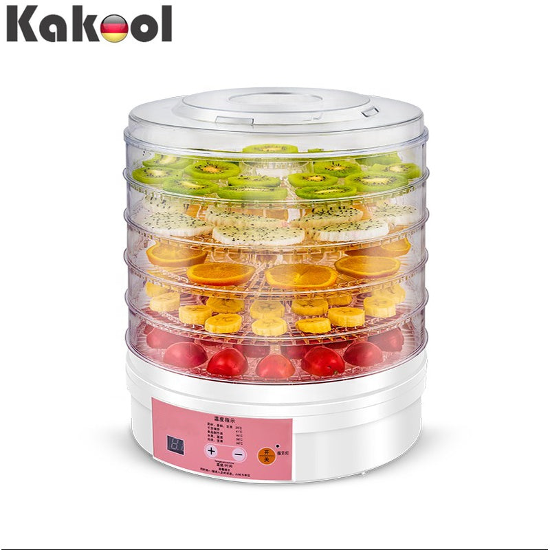 Digital 5 Trays Food Dehydrators Machine with a timer