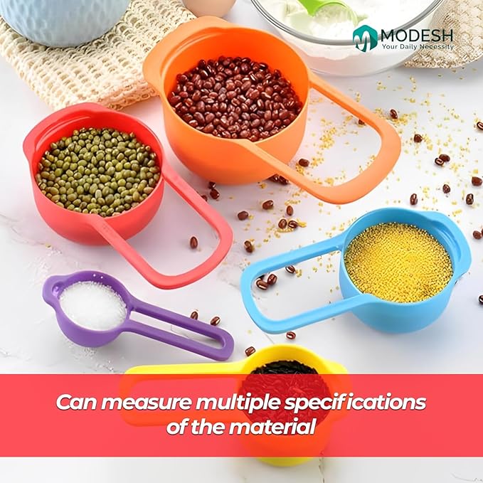 multicoloured measuring cups 6 pcs