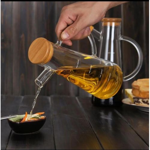 GLASS OIL/ VINEGAR OIL DISPENSER JAR