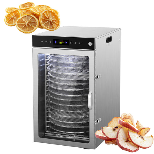 16-Tray Rotating Food Dehydrator β Maximum Capacity, Even Drying