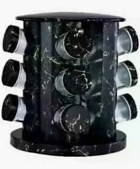 12-in-1 Rotating Spice Rack – Stylish & Space-Saving Kitchen Organizer/