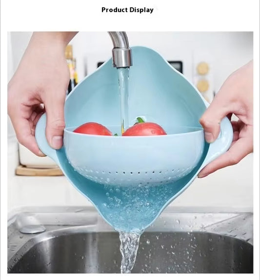 Modern Double Layer Fruit /Vegetable Washing Drainer