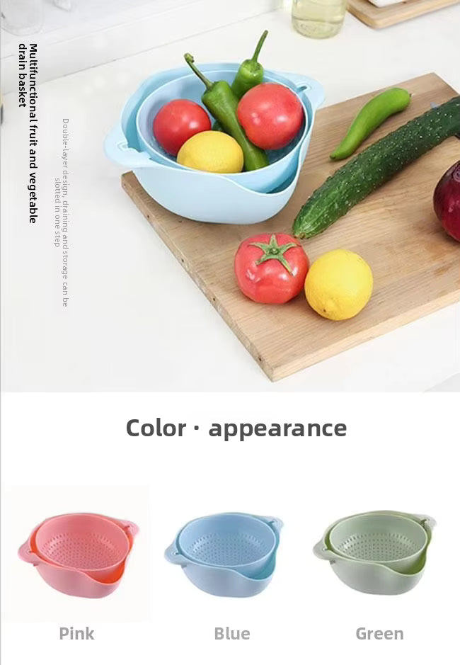 Modern Double Layer Fruit /Vegetable Washing Drainer