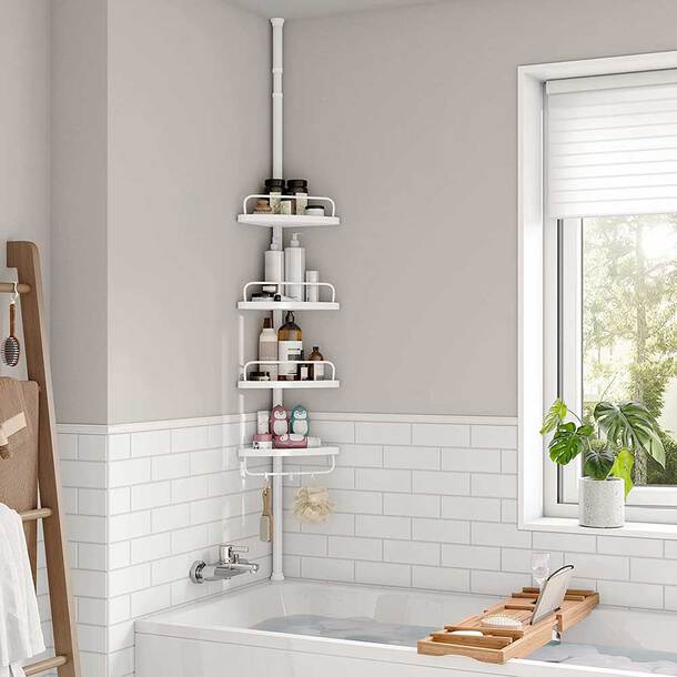 Bathroom Corner Shelf Organiser Stand