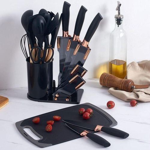 Silicon 19Pcs Silicone Cooking spoon & knife set