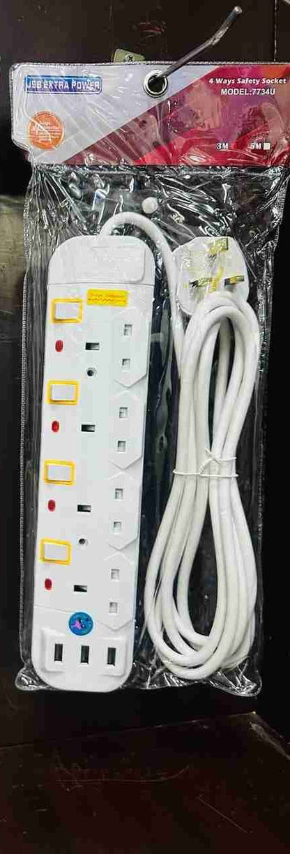 JSB  4 way extension cable with usb  3M