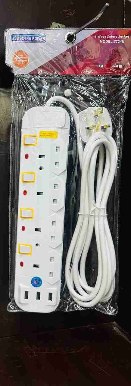 JSB  4 way extension cable with usb  3M