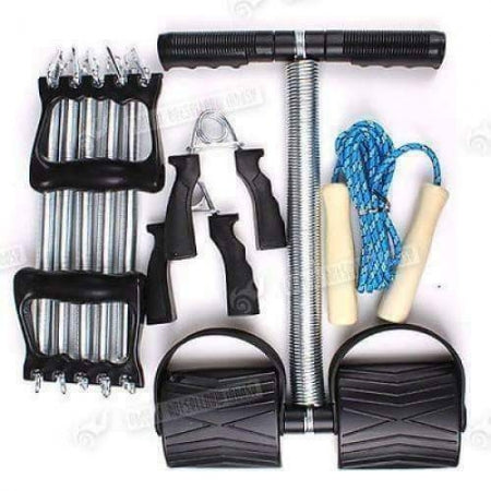 4-Way Resistance Training Set – Full Body Home Workout Kit for Core, Arms, Legs & Back