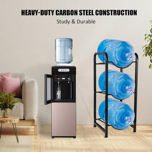 multi -Tier Carbon Steel Water Bottle Holder Rack – Heavy-Duty Water Can Stand