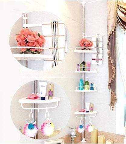 Bathroom Corner Shelf Organiser Stand